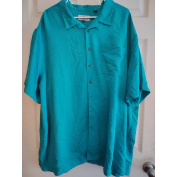 Oak Hill Other - Oak Hill Shirt Mens 3XL Mint Green Camp Bowling Hawaiian Casual Pocket